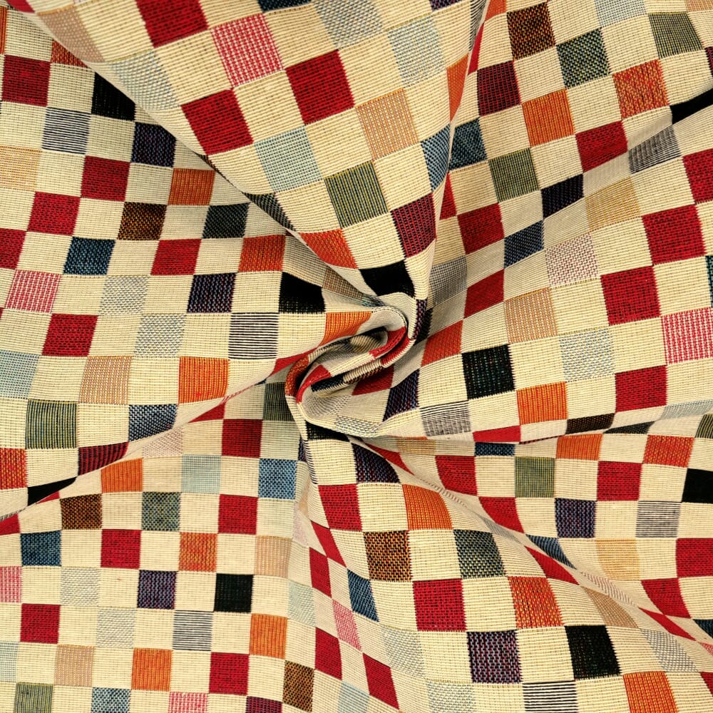 Tapestry Fabric - BIG CHESS, Upholstery Fabrics, Curtain Fabrics ...